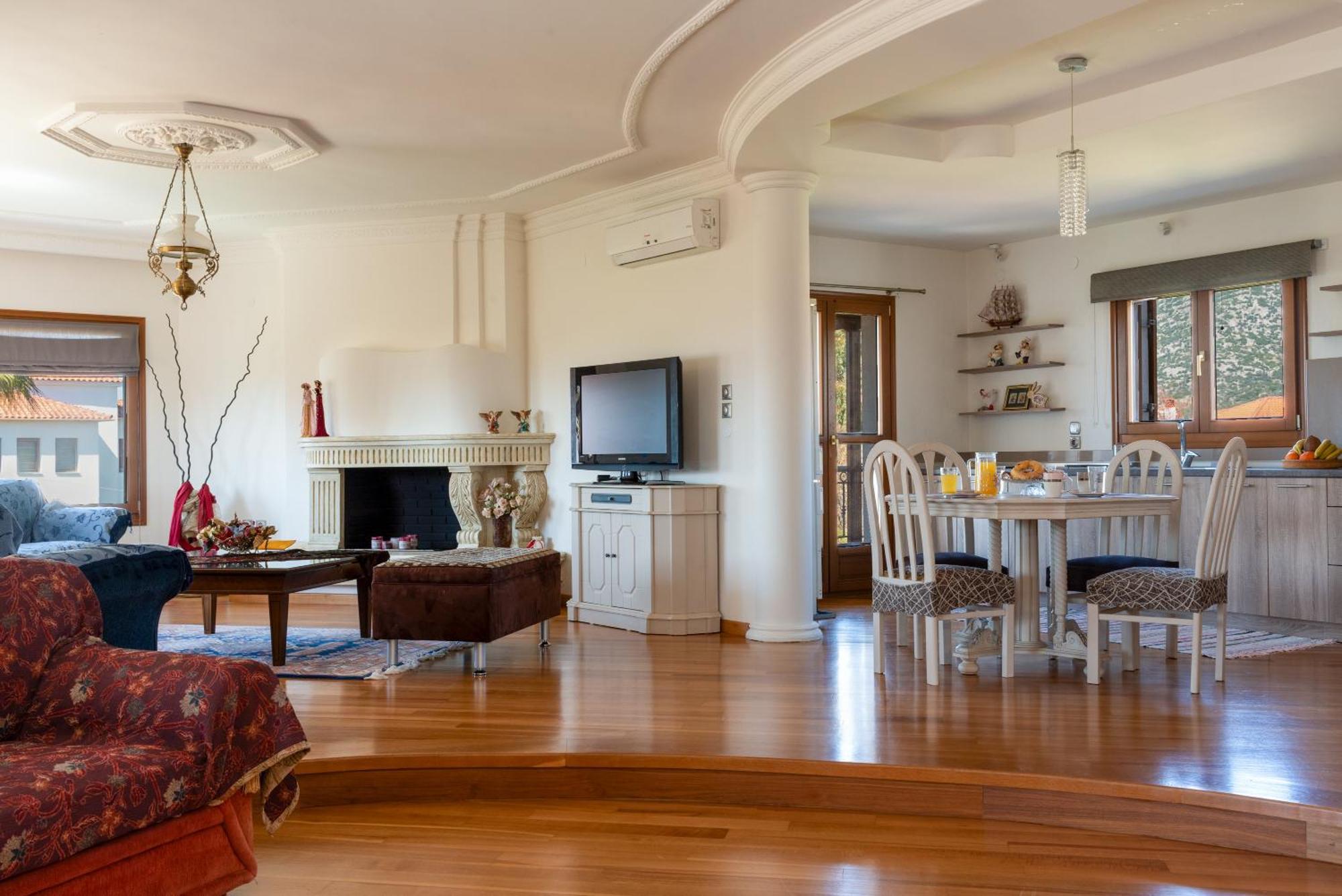 Appartamento Christina'S Twin Palm Trees House Agria Esterno foto