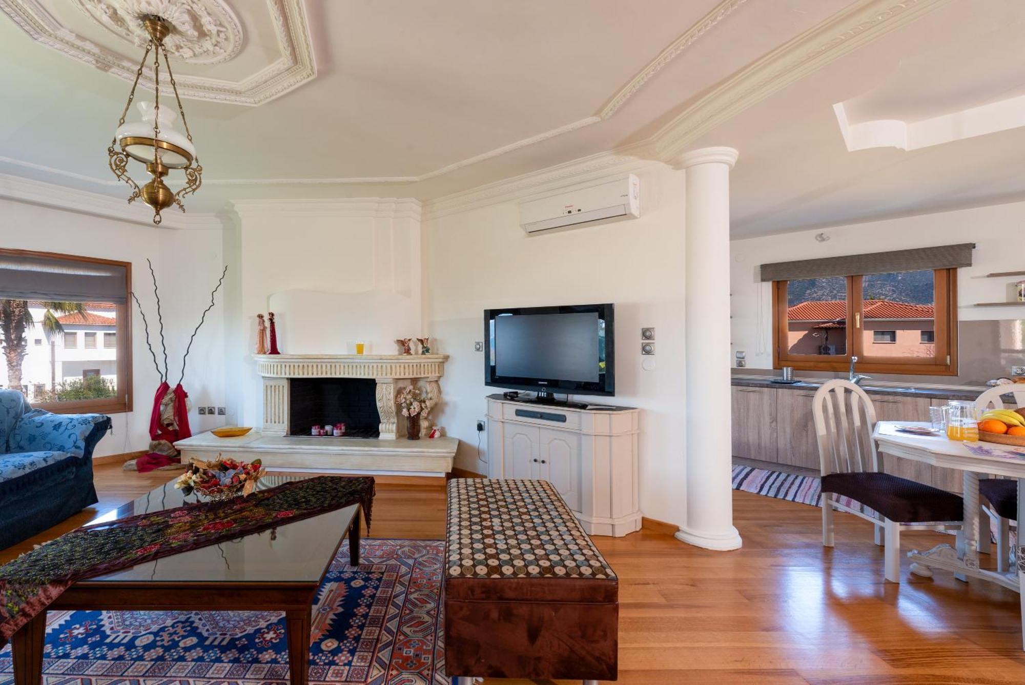 Appartamento Christina'S Twin Palm Trees House Agria Esterno foto