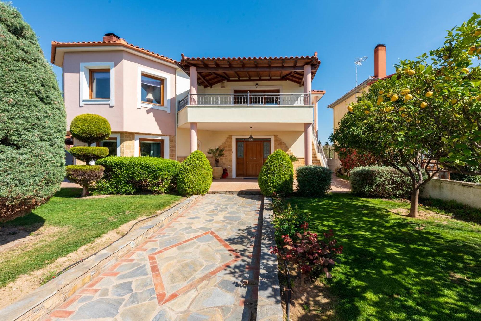 Appartamento Christina'S Twin Palm Trees House Agria Esterno foto