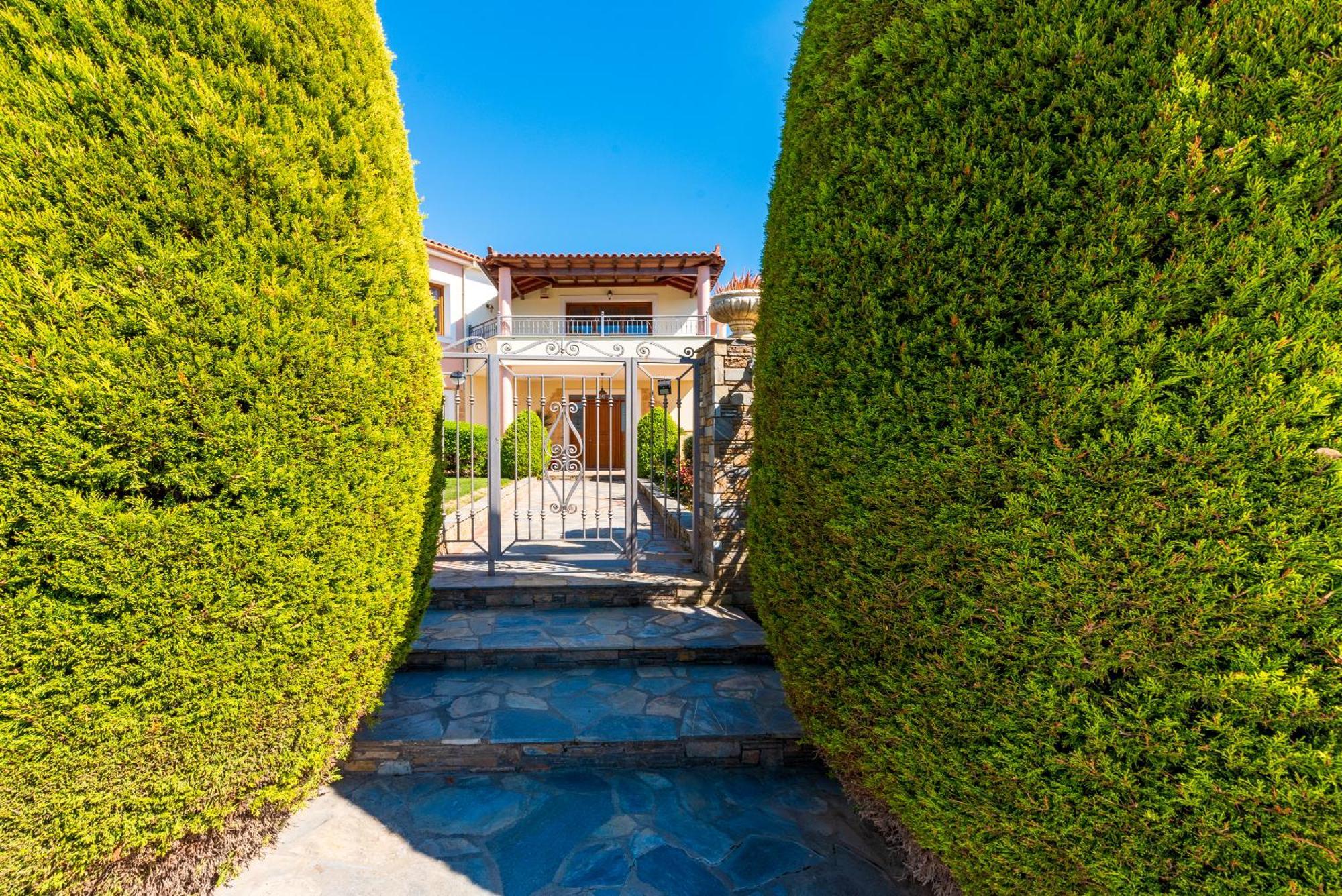 Appartamento Christina'S Twin Palm Trees House Agria Esterno foto